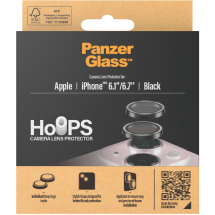 Panzerglass Hoops Rings Apple iPhone 15 15 Plus - Black voorkant
