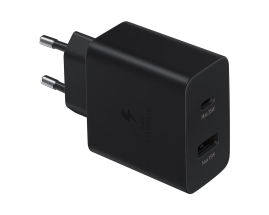 Samsung 35W PD Power Adapter Duo USB-C, USB-A VOORKANT