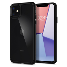 Spigen Ultra Hybrid iPhone 11 zwart voorkant