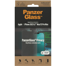 iPhone 14 Plus 13 pro max Panzer Glas Privacy voorkant